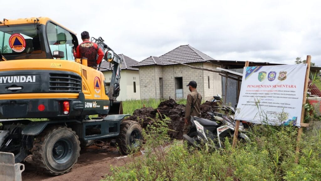 Izin Tak Lengkap, Proyek Perumahan di Palangka Raya Dihentikan Sementara