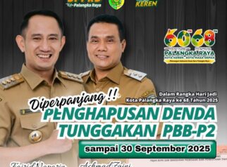 Pemko Palangka Raya Perpanjang Penghapusan Denda Tunggakan PBB hingga September