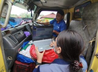 DLH Kalteng Uji Emisi Kendaraan ODOL di Pangkalan Bun