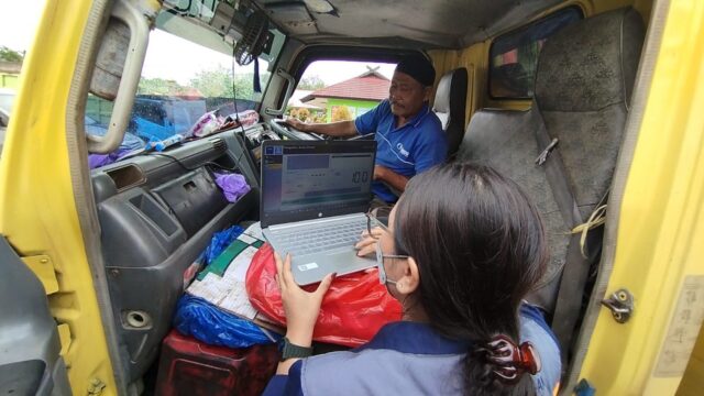 DLH Kalteng Uji Emisi Kendaraan ODOL di Pangkalan Bun