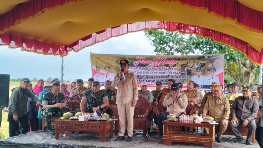 Gubernur Kalteng Pimpin Panen Raya Kapuas, Komitmen Pebaikan Akses Tani