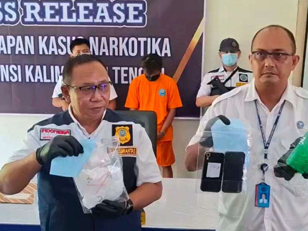 BNNP Kalteng Gagalkan Pengiriman 478 Gram Sabu