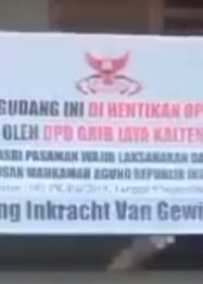 Polda Tetapkan 4 Tersangka Kasus Penyegelan Pabrik oleh GRIB Jaya Kalteng.