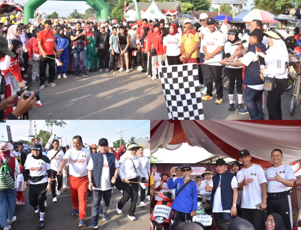 Ribuan Warga Meriahkan Jalan Sehat “Merdeka” di Kuala Kapuas
