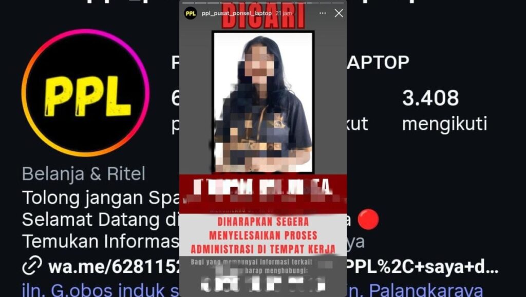 Sebut DPO di Medsos, Toko Gadget PPL Palangka Raya Dilaporkan ke Polisi