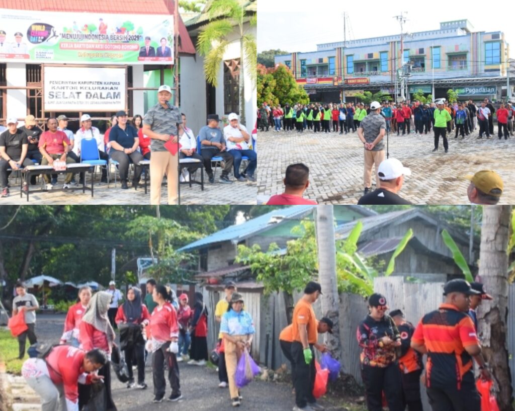 Pemkab Kapuas Gelar Aksi Bersih Serentak di Hari Cleanup Sedunia