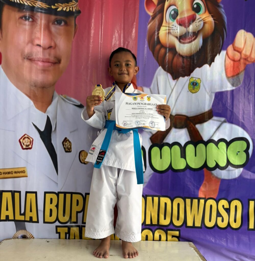 Anak Advokat Ternama Situbondo Harumkan Daerah, Juara 1 Karate Bondowoso Open 2025