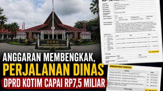 Anggaran Perjalanan Dinas “Biasa” DPRD Kotim Capai Rp7,5 Miliar