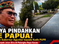 Cat Jalan Biru Memudar, Gubernur Kalteng Ancam Mutasi Kadis PUPR ke Papua
