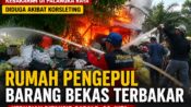 Rumah Pengepul di Palangka Raya Terbakar, Korsleting Diduga Picu Api