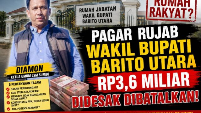 Pagar Rujab Wabup Barut Rp3,6 Miliar Didesak Dibatalkan