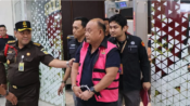 Foto Dadan Hindayana sedang menjalani proses hukum di Kejaksaan Agung Jakarta.