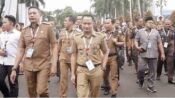 Foto Fairid Naparin sedang menghadiri Rakornas Pemerintah Pusat dan Daerah di Sentul Bogor.
