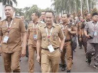 Foto Fairid Naparin sedang menghadiri Rakornas Pemerintah Pusat dan Daerah di Sentul Bogor.
