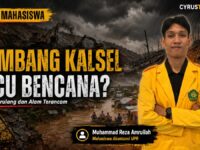 Foto Muhammad Reza Amrullah mahasiswa Akuntansi UPR sedang membahas dampak tambang di Kalimantan Selatan.