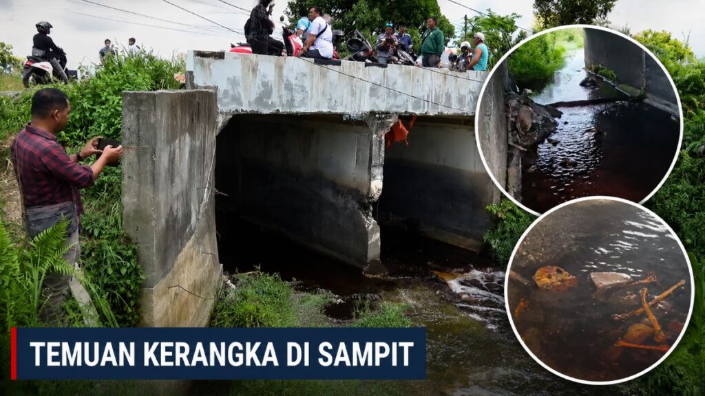 Kerangka Mirip Manusia Ditemukan di Bawah Jembatan Baamang Sampit