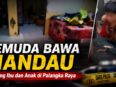 Foto pelaku penyerangan menggunakan mandau di Palangka Raya.