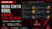 Media Center Rokan Hilir Diduga Disusupi Judi Online, Muncul di Google Berita