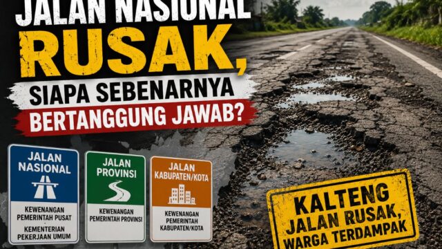 Jalan Nasional Ketika Rusak Siapa yang Bertanggung Jawab?