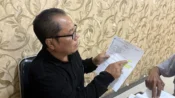 Foto kuasa hukum Yogi Setiawan memberikan keterangan terkait sengketa tanah di kawasan Lingkar Selatan Sampit.