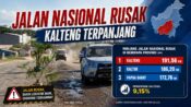Jalan Nasional Kalteng rusak sepanjang 191,56 km. Maryani Sabran minta daerah aktif dan perusahaan gunakan CSR