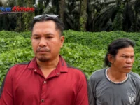 Foto warga dan kawasan perkebunan sawit eks PT BJAP di Seruyan Tengah yang menjadi polemik karena dugaan lahan masyarakat ikut terdampak penyitaan.
