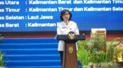 Pj Sekda Kalteng Linae Victoria Aden memberikan keterangan terkait perkembangan rencana penyatuan sejumlah OPD di lingkungan Pemprov Kalteng.