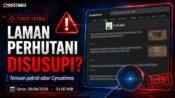 Tangkapan layar laman Perhutani di Google Berita menampilkan diduga konten judol.