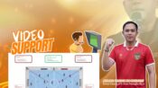 Ketua AFK Palangka Raya Ahmad Hafiez Noorfaizin menunjukkan denah sistem video support futsal untuk AFK Mastery Cup.