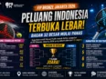 FIP Bronze Jakarta 2026 diikuti wakil Indonesia dalam bagan utama 32 besar putra dan putri.
