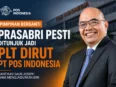 Foto Prasabri Pesti setelah resmi ditunjuk sebagai Plt Direktur Utama PT Pos Indonesia.