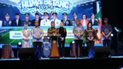 Gubernur Kalteng Agustiar Sabran meresmikan Pos Pengamanan Polisi di RTH Bundaran Besar Palangka Raya