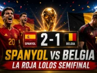 Hasil Spanyol vs Belgia 2-1, La Roja lolos ke semifinal Piala Dunia 2026 melawan Prancis.