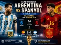 Head to Head Argentina vs Spanyol jelang Final Piala Dunia 2026