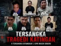 Ilustrasi aparat kepolisian menangkap tersangka kasus penyerangan anggota Polres Katingan dalam pengembangan tragedi Katingan.