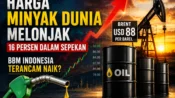 Ilustrasi pergerakan harga minyak dunia yang melonjak tajam hingga memicu kekhawatiran kenaikan harga BBM.