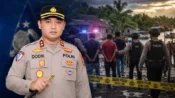 Polres Katingan mengamankan tiga terduga pelaku terkait penyerangan terhadap personel kepolisian saat operasi penggerebekan narkoba di Desa Tumbang Kalemei.