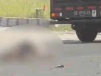 Korban kecelakaan di Jalan RTA Milono Km 6 Palangka Raya pada Minggu 12 Juli 2026
