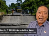 Box culvert Jalan Trans Kalimantan Kasongan Kereng Pangi ambruk dan disorot DPRD Kalteng