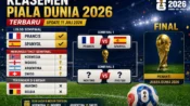 Klasemen Piala Dunia 2026 terbaru setelah Prancis dan Spanyol lolos ke semifinal, Belgia dan Maroko tersingkir di 8 besar.