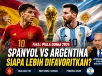Lionel Messi dan pemain Spanyol menjelang final Piala Dunia 2026.