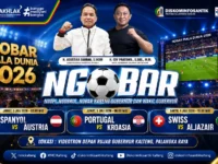 Jadwal nobar Piala Dunia 2026 di Videotron depan Rujab Gubernur Kalteng Palangka Raya.