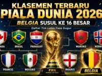 Klasemen Piala Dunia 2026 Berubah, Belgia Susul 16 Besar
