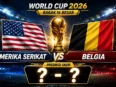 Prediksi skor Amerika Serikat vs Belgia di babak 16 besar Piala Dunia 2026.