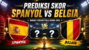 Prediksi skor Spanyol vs Belgia di perempat final Piala Dunia 2026 lengkap dengan statistik dan susunan pemain.
