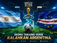 Skema Tanjung Verde mengalahkan Argentina di babak 32 besar Piala Dunia 2026.
