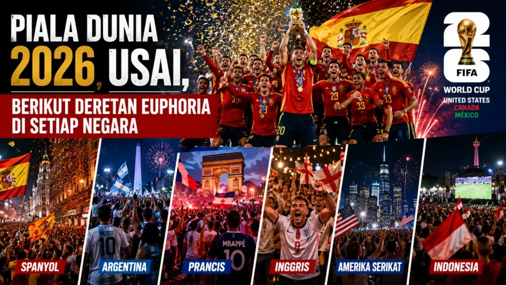 Piala Dunia 2026 Usai, Berikut Deretan Euforia yang Pecah di Berbagai Negara