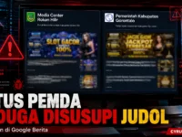 Dua Situs Pemda Diduga Tampilkan Promosi Judi Online