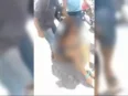 Tangkapan layar terduga pelaku dugaan pencurian mobil yang membawa anak penyandang disabilitas di Sampit jadi sasaran amuk warga.