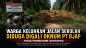 Tumpukan Tanah Tutup Akses Jalan ke Sekolah, Diduga Perbuatan Oknum PT BJAP